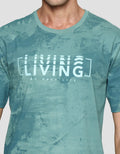 T Zone Kaos Lengan Pendek Pria Theme Mottled Pattern - Living