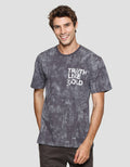 T Zone Kaos Lengan Pendek Pria Theme Mottled Pattern - Truth