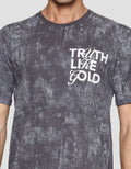 T Zone Kaos Lengan Pendek Pria Theme Mottled Pattern - Truth