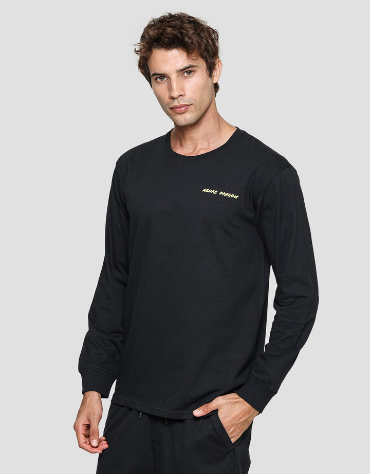 T Zone Kaos Lengan Panjang Pria Theme Oriental - Backprint