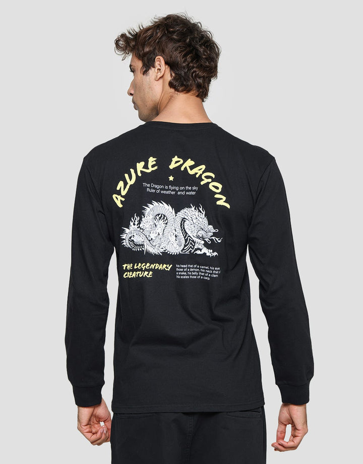 T Zone Kaos Lengan Panjang Pria Theme Oriental - Backprint