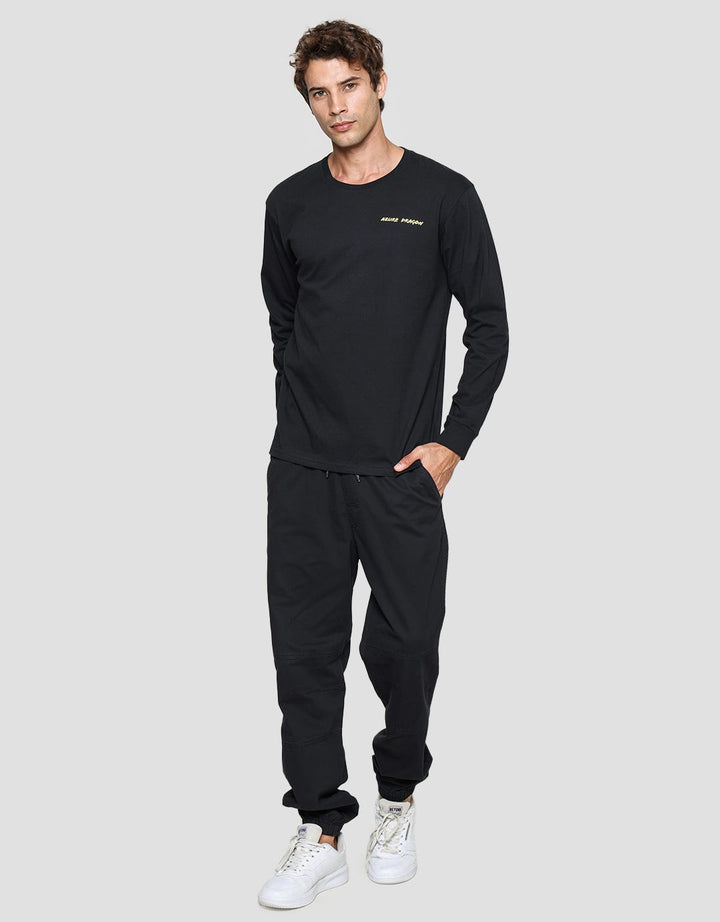 T Zone Kaos Lengan Panjang Pria Theme Oriental - Backprint