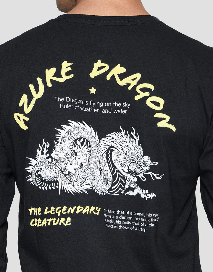 T Zone Kaos Lengan Panjang Pria Theme Oriental - Backprint