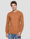 T Zone Men's Long Sleeve T-Shirt Print Theme Line Drawing