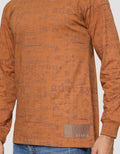 T Zone Men's Long Sleeve T-Shirt Print Theme Line Drawing