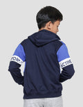 Nevada Jaket Knit Hoodie Colorbock Push Limit Anak Laki-laki
