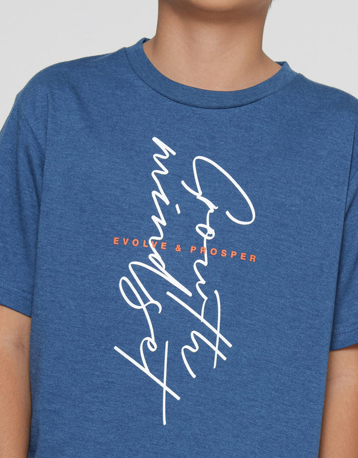 Nevada Boys Short Sleeve T-Shirt Growth Mindset Print