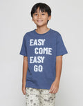 Nevada Kaos Lengan Pendek Anak Laki-laki Print Easy Come Easy Go