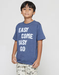 Nevada Kaos Lengan Pendek Anak Laki-laki Print Easy Come Easy Go