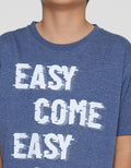 Nevada Kaos Lengan Pendek Anak Laki-laki Print Easy Come Easy Go