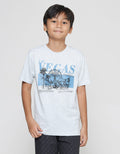 Nevada Las Vegas Print Kaos Anak Laki-laki