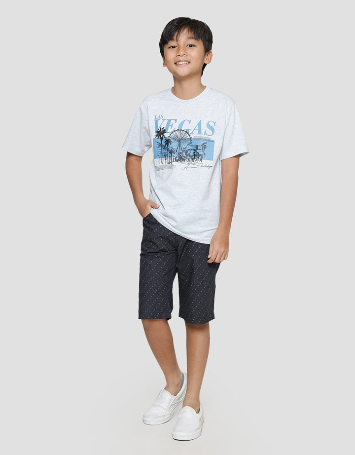 Nevada Las Vegas Print Kaos Anak Laki-laki