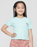 Little M Rib Crinkle Kaos Anak Perempuan