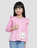 Little M Cat Bag Kaos Anak Perempuan