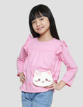 Little M Cat Bag Kaos Anak Perempuan