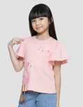 Little M Peacock Flamingo Girls T-Shirt