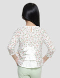 Little M Kombi Print Floral Kaos Lengan Panjang Anak Perempuan