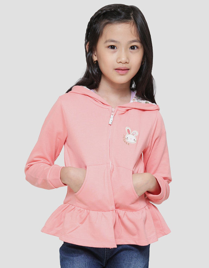 Little M Rabbit App Girls Hoodie Jacket