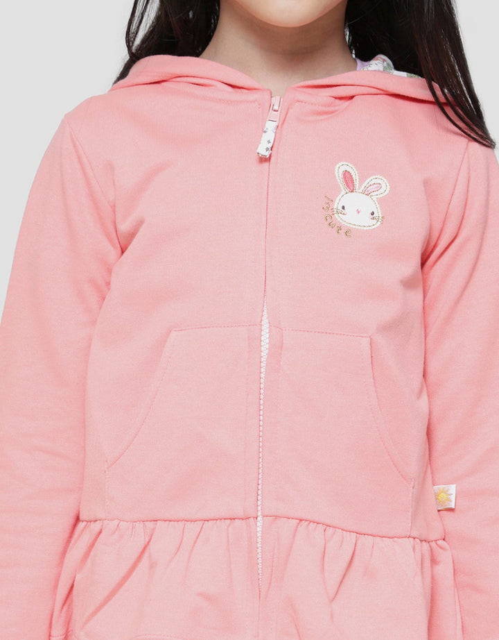 Little M Rabbit App Girls Hoodie Jacket