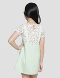Little M Floral Print Midi Dress for Girls
