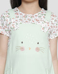 Little M Floral Print Midi Dress for Girls