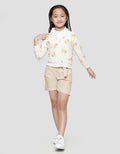 Little M Bear Print Cardigan for Girls
