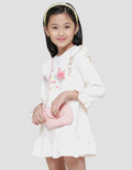 Little M Flamingo Ruffle Tas Midi Dress Anak Perempuan