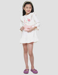 Little M Flamingo Ruffle Tas Midi Dress Anak Perempuan