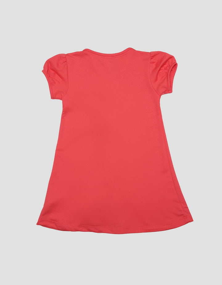 Little M Pompom Chest Midi Dress Anak Perempuan