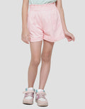 Little M Terry Paperbag Fold Down Girls Shorts