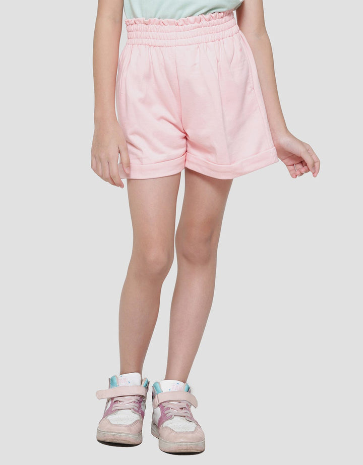 Little M Terry Paperbag Lipat Bawah Celana Pendek Anak Perempuan