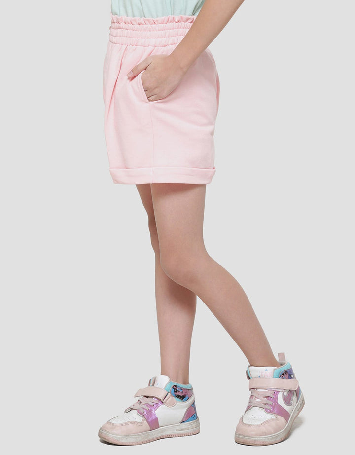 Little M Terry Paperbag Lipat Bawah Celana Pendek Anak Perempuan