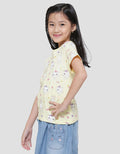 Little M Full Print Kaos Lengan Pendek Anak Perempuan