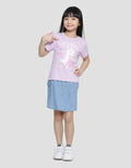 Little M Dino 2 Kaos Lengan Pendek Anak Perempuan
