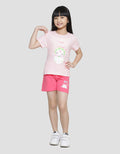 Little M Dino Print Kaos Anak Perempuan