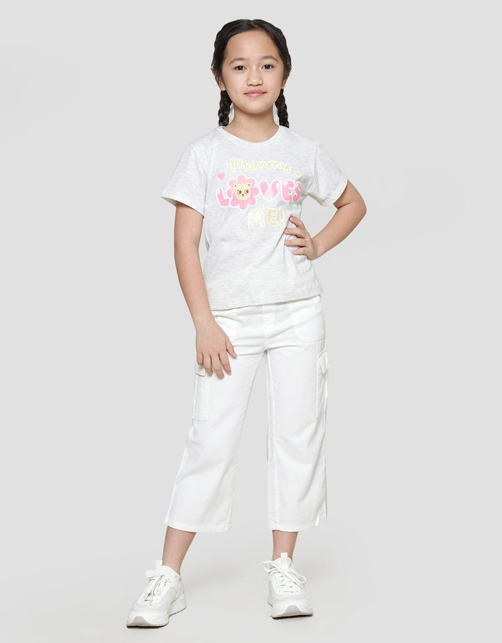 Little M Valentine Mommy Loves Me Kaos Anak Perempuan