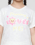 Little M Valentine Mommy Loves Me Kaos Anak Perempuan
