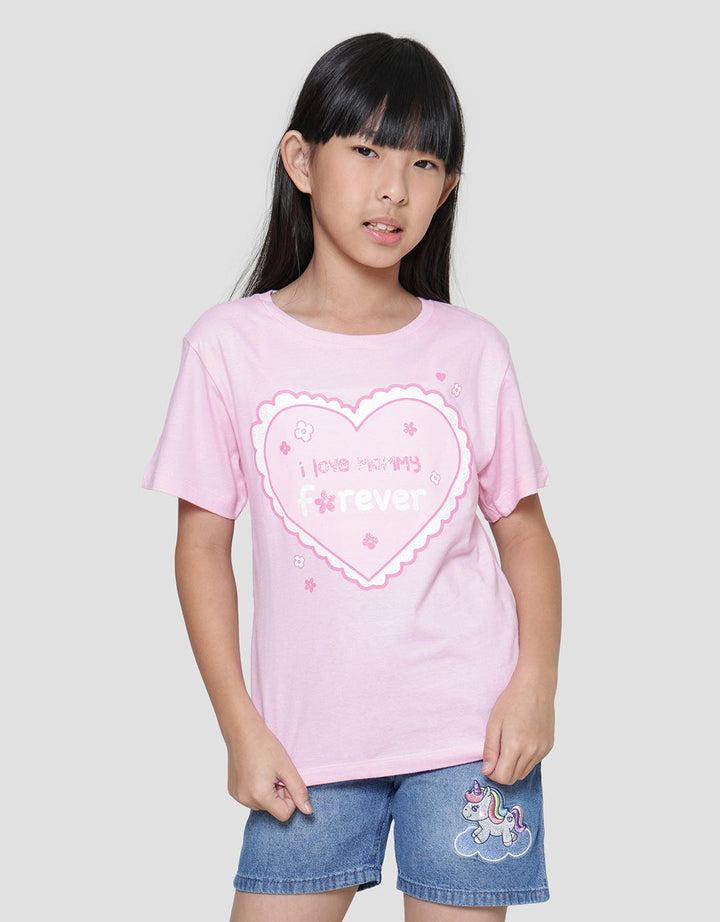 Little M Valentine Mommy Kaos Anak Perempuan