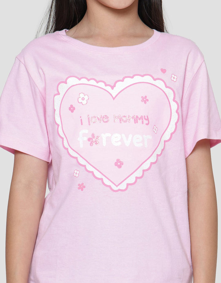 Little M Valentine Mommy Kaos Anak Perempuan