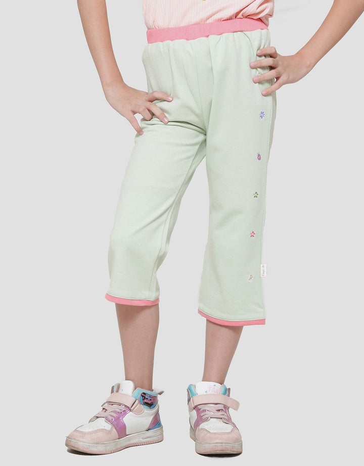 Little M Cutbray Bordir Celana Panjang Anak Perempuan