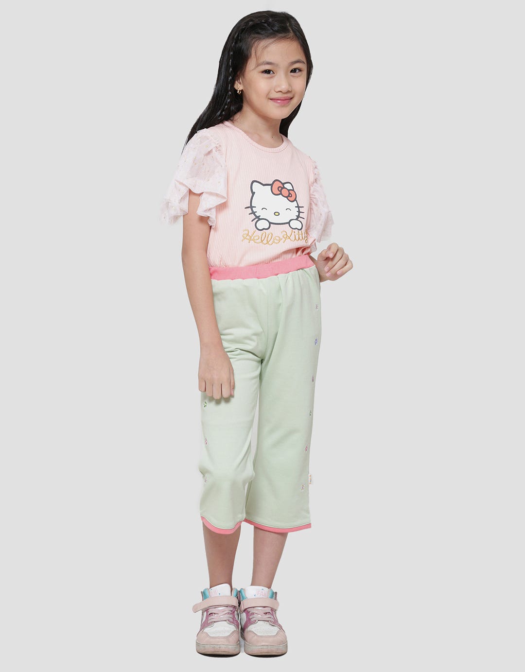 Little M Cutbray Bordir Celana Panjang Anak Perempuan