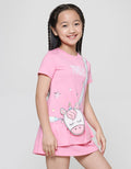 Little M Midi Dress Lengan Pendek Tas Unicorn Anak Perempuan