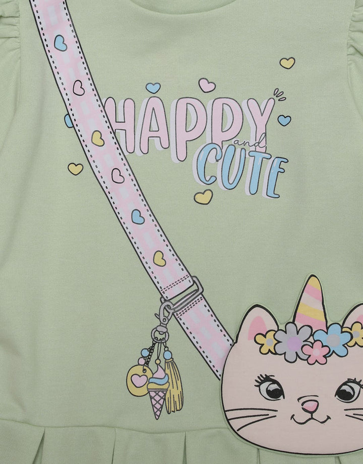Little M Tas Kittycorn Midi Dress Anak Perempuan