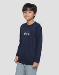 Nevada Pe Print Logo Anime Kaos Lengan Panjang Anak Laki-Laki