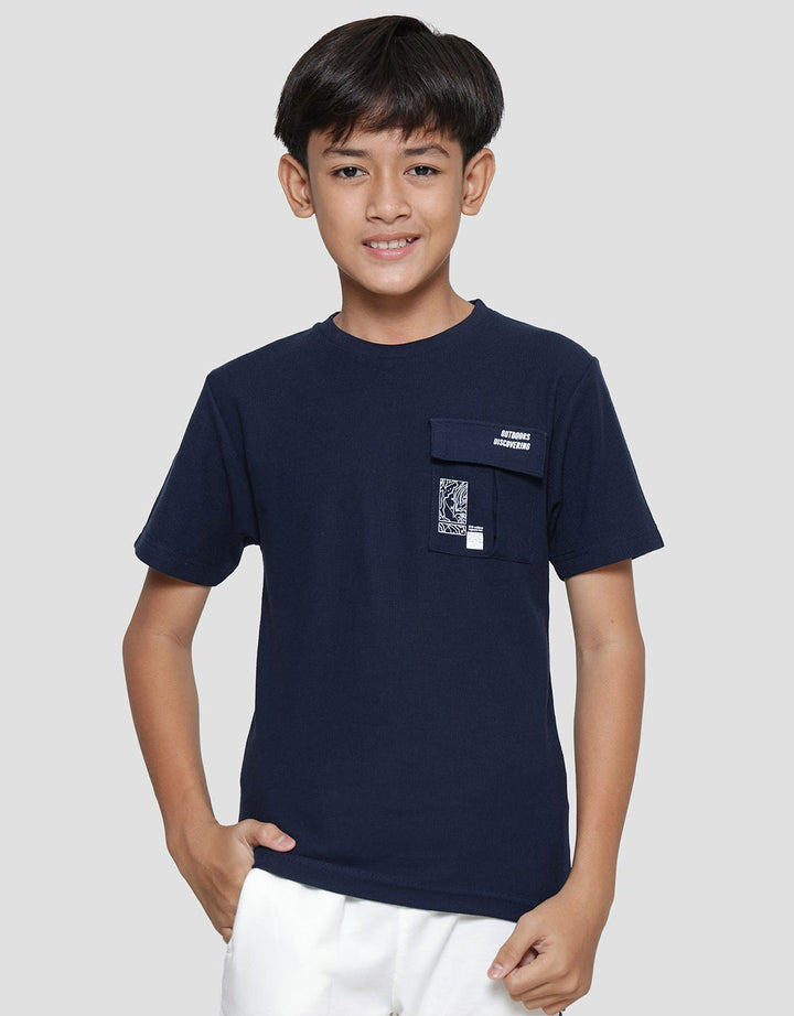 Nevada Textured With Pocket Boys T-Shirt