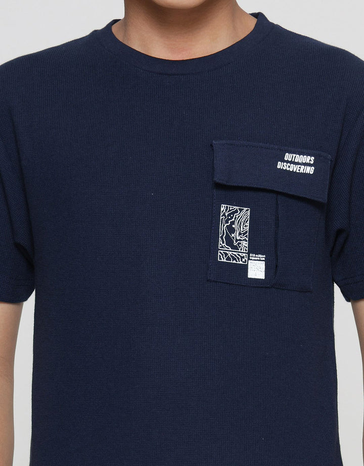 Nevada Textured With Pocket Boys T-Shirt