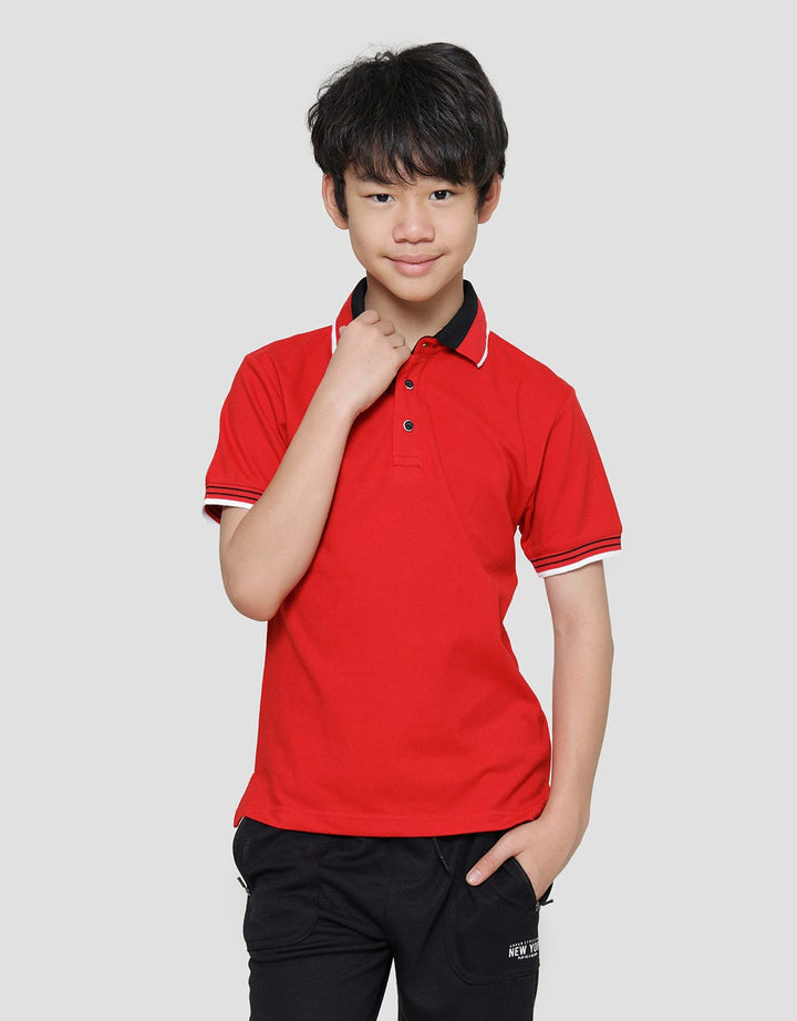 Nevada Solid Kaos Polo Lacoste Anak Laki-Laki
