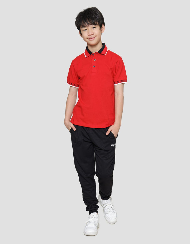 Nevada Solid Kaos Polo Lacoste Anak Laki-Laki