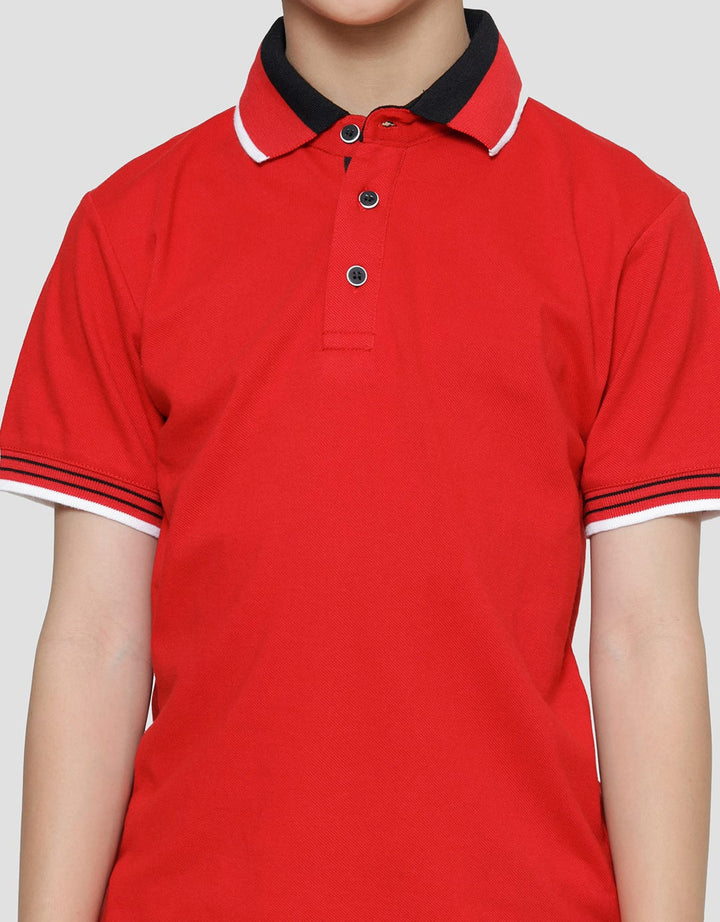 Nevada Solid Kaos Polo Lacoste Anak Laki-Laki