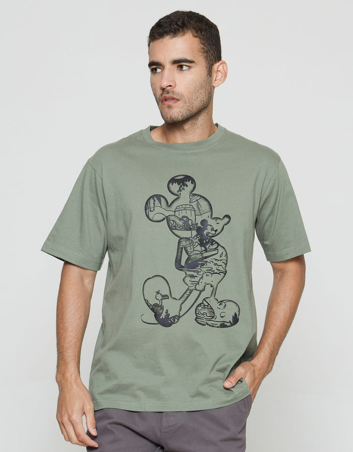 Disney Kaos Lengan Pendek Pria Print Mickey Situation